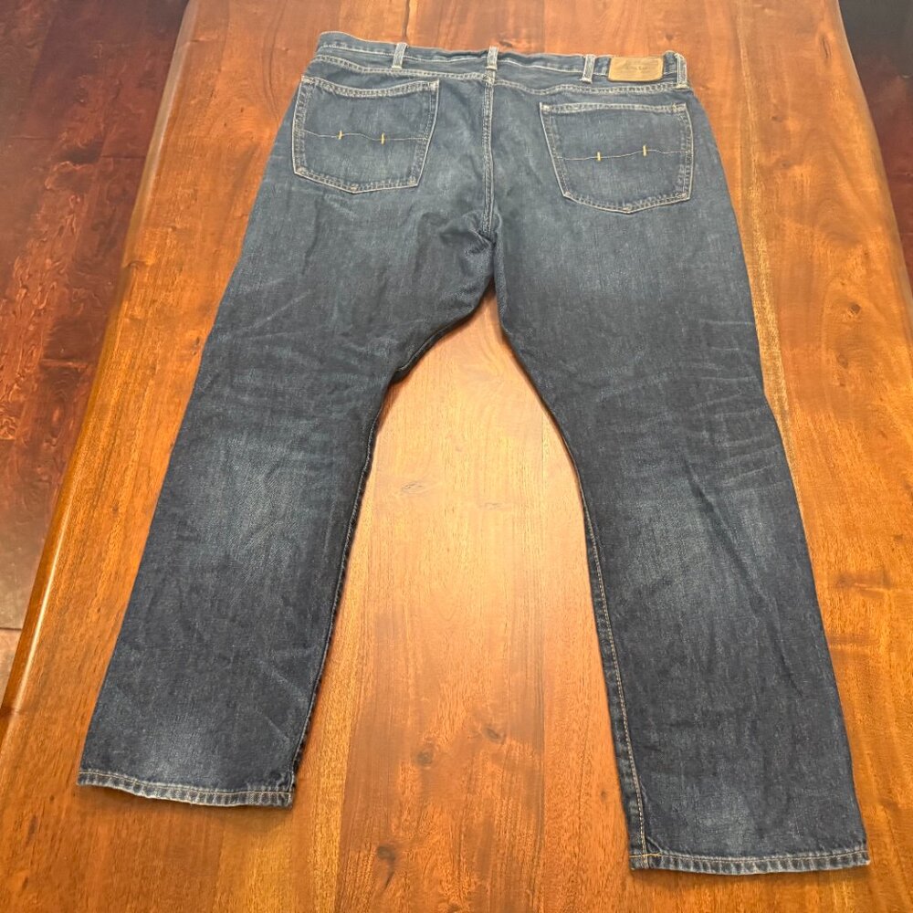 40x30 Dark Polo Ralph Lauren Hampton Straight Jean - Picture 2 of 3